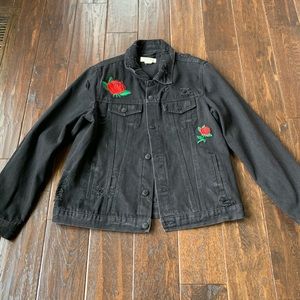 Ci Sono Denim Rose Jacket